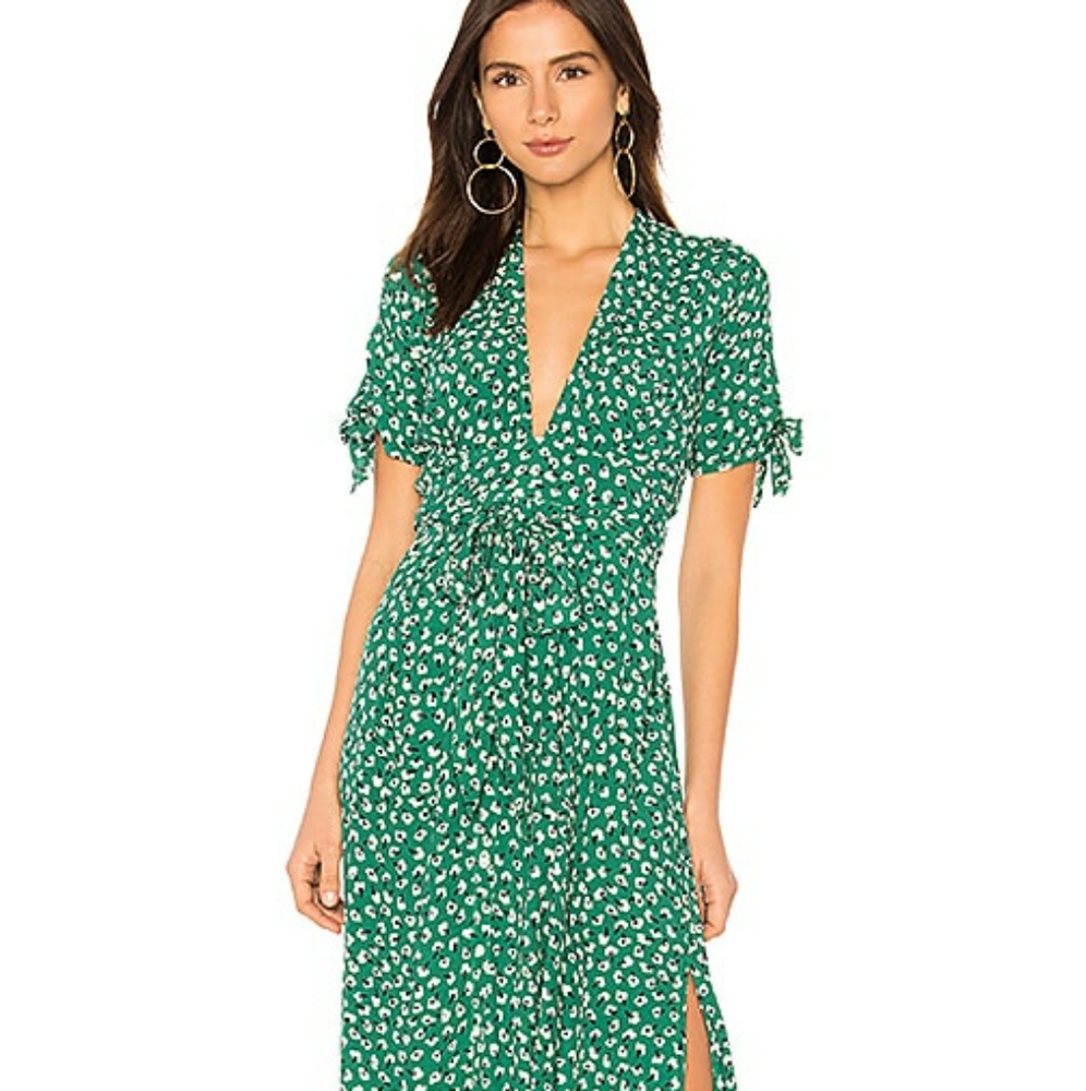 Faithfull Vintage Bloom Floral Dress Size 4